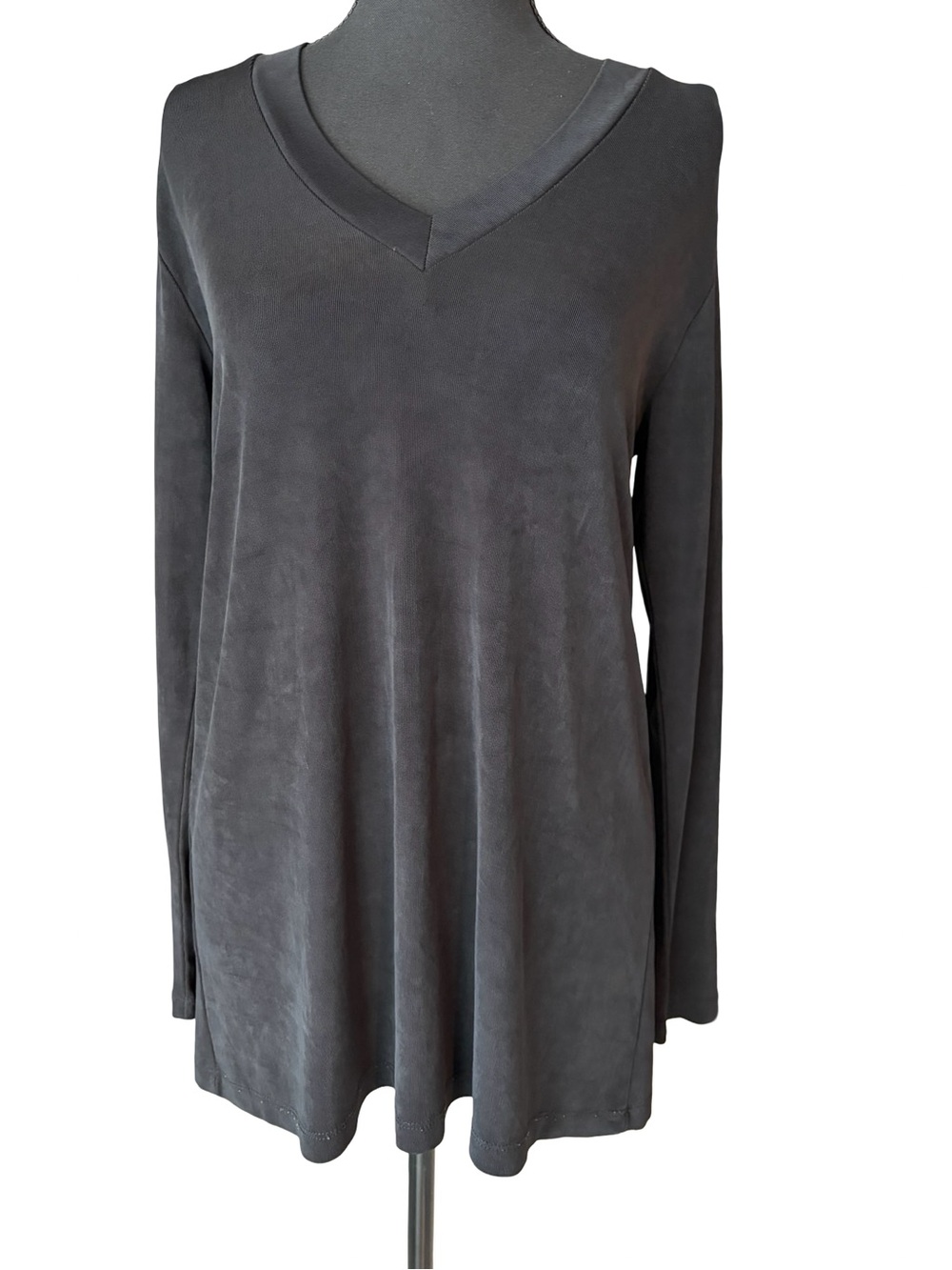 Chico's Black V-Neck Long Sleeve Tunic
